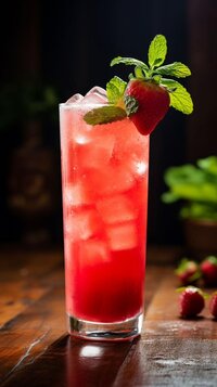 Fresh watermelon mocktail with mint and lime - refreshing summer drink at Coffee Koffein